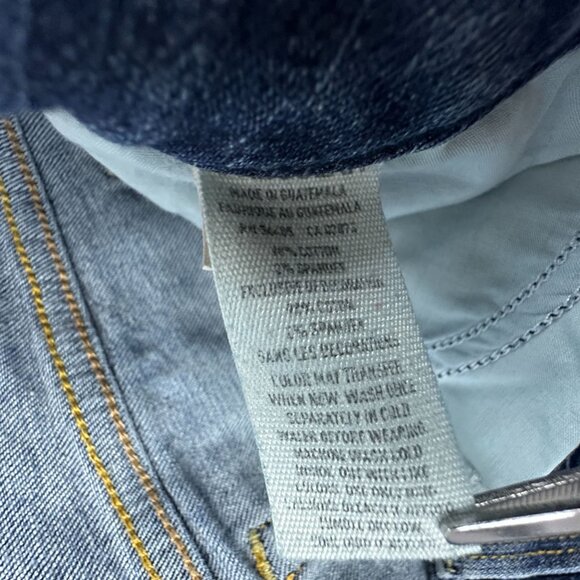 American Eagle Artist Crop Jeans Stretch Womens Size W30 Low Rise Blue - Picture 5 of 11